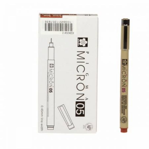 Picture of Marker Pen Pigma Micron Brown 05